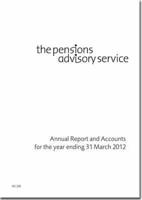 The Pensions Advisory Service Annual Report and Accounts Fort the Year Ending 31 March 2012