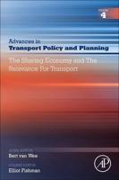 Advances in Transport Policy and Planning