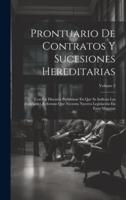 Prontuario De Contratos Y Sucesiones Hereditarias