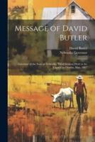 Message of David Butler