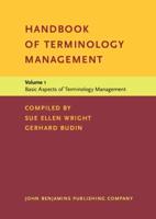 Handbook of Terminology Management