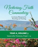 Nurturing Faith Commentary, Year A, Volume 3