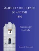 Matrícula Del Curato De Ancasti 1806