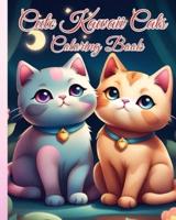 Cute Kawaii Cats Coloring Book
