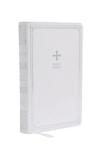 NRSV Catholic Edition Gift Bible, White Leathersoft (Comfort Print, Holy Bible, Complete Catholic Bible, NRSV CE)