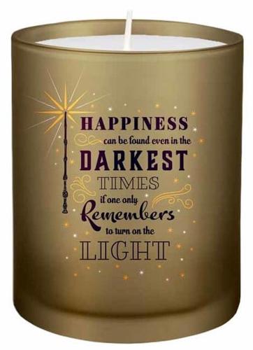 Harry Potter: "Turn on the Light" Glass Candle