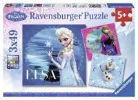 Disney Frozen: Elsa, Anna & Olaf. Puzzle 3 x 49 Teile