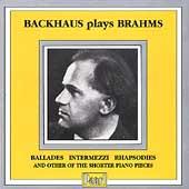 Wilhelm Backhaus plays Brahms
