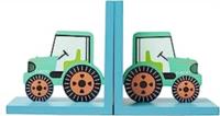 Sass & Belle Green Tractor Bookends