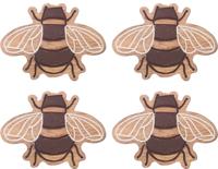 Sass & Belle Wooden Bee Coasters - Set Of 4