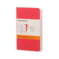 Moleskine Volant Journal Ruled Extra Small Geranium Red/Scarlet Red