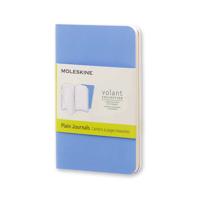 Moleskine Volant Journal Plain Extra Small Powder Blue/Royal Blue