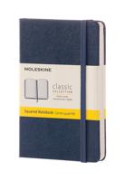 Moleskine Notebook Pocket Squared Sapphire Blue Hard Cover