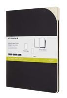 Moleskine Smart Cahier Journals - Black / XL / Plain (Set of 2)