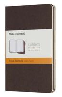 Moleskine Cahier Journals - Pocket Ruled - Coffee Brown