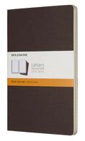 Moleskine Cahier Journals - Large Ruled - Coffee Brown
