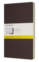 Moleskine Cahier Journals - Large Squared - Coffee Brown
