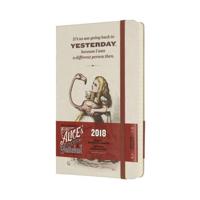 2018 Moleskine Alice In Wonderland Limited Edition Almond White Large Daily Diary 12 Months Hard