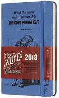 2018 Moleskine Alice In Wonderland Limited Edition Blue Pocket Weekly Notebook Diary 12 Months Hard