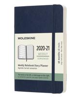 Moleskine 2020-2021 18-month Weekly Notebook Pocket Soft cover Planner - Sapphire Blue