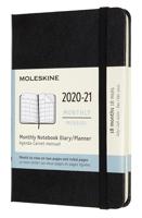 Moleskine 2020-2021 18-month Monthly Notebook Pocket Hard cover Planner - Black