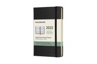 Moleskine 2022 12-Month Weekly Pocket Hardcover Vertical Notebook