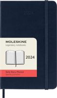 Moleskine Diary 2024 - Sapphire Blue / Pocket / Hard Cover / Daily / 12 Months