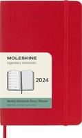 Moleskine Diary 2024 - Scarlet Red / Pocket / Soft Cover / Weekly / 12 Months