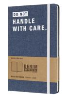 Moleskine Denim Large Ruled Notebook - Don't Handle with Care
