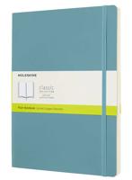 Moleskine Classic Notebook - XL Plain Notebook Soft Cover - Reef Blue