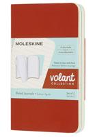 Moleskine Volant Journals Collection - Coral Orange and Aquamarine Blue (set of 2) - XS / Ruled / Soft cover