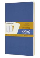 Moleskine Volant Journals Collection - Forget-me-not Blue and Amber Yellow (set of 2) - Large / Ruled / Soft cover