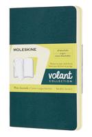 Moleskine Volant Journals Collection - Pine Green and Lemon Yellow (set of 2) - Pocket / Plain / Soft cover