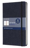 Moleskine Limited Collection Notebook Denim Large Ruled Prussian Blue