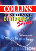 Developing Dictionary Skills