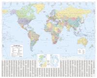The Times World Wall Laminated Map