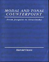 Modal and Tonal Counterpoint