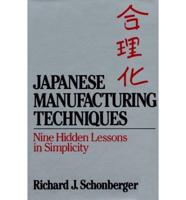 Japanese Manufacturing Techniques