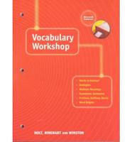 Holt Traditions Vocabulary Workshop