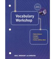 Holt Traditions Vocabulary Workshop