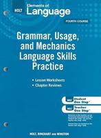 Elements of Language, Grade 10 Grammar, Usage, and Mechanics Language Skills Practice