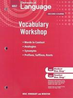 Elements of Language, Grade 8 Vocabulary Workshop