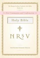 NRSV HarperCollins Catholic Gift Bible (White) [Leather Bound]