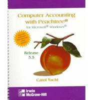 Computer Accounting With Peachtree for Microsoft Windows