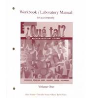 Workbook/Lab Manual (Vol. I) to Accompany ?Qu? Tal?