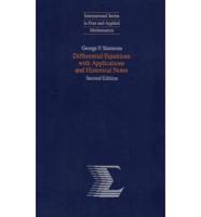 Differential Equations, With Applications and Historical Notes