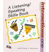 Interactions. Stage I Listening/Speaking Skills Book
