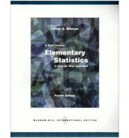 Elementary Statistics: A Brief Version w/Data Disk