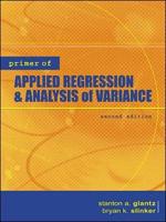 Primer of Applied Regression & Analysis of Variance