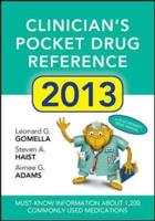 Clinician's Pocket Drug Reference 2013
